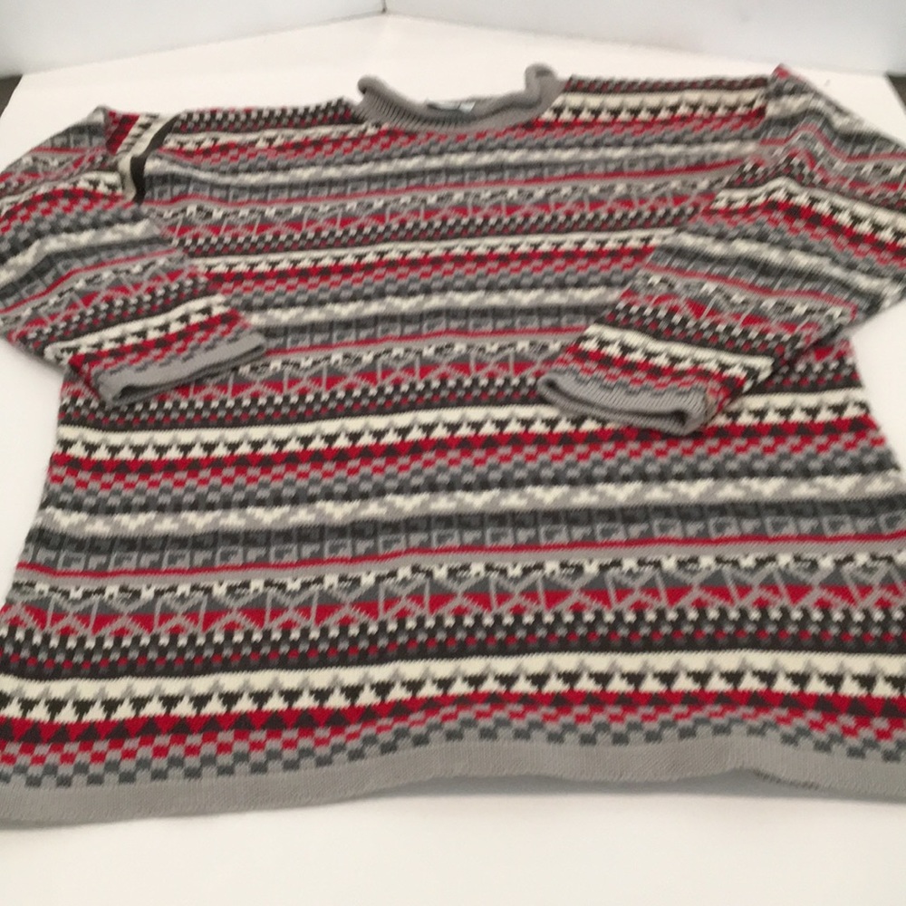 Fair Isle Style Patterned Sweater. VGC